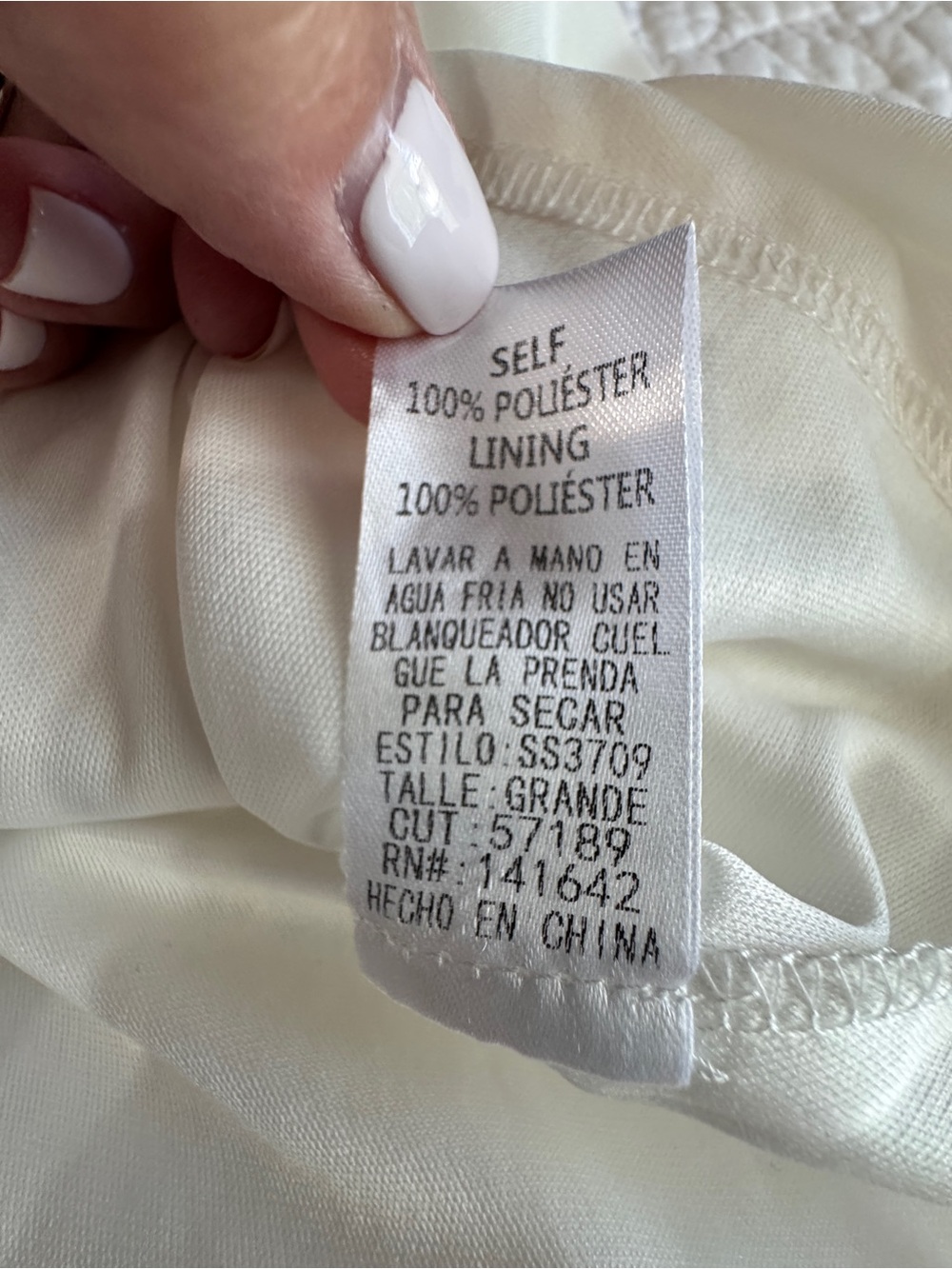 White Spaghetti Strap Ruffle Romper by She and Sky, large feminine romantic - Picture 11 of 12
